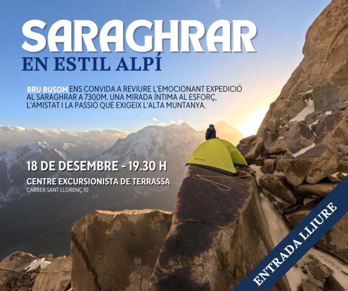 Projecció de 'Saraghrar en estil alpí' de Bru Busom